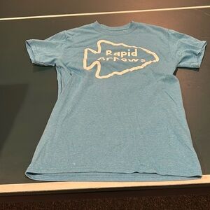 blue gym tee
